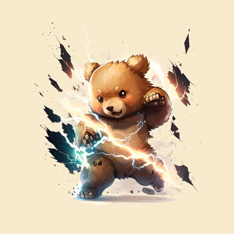 Blitzschlag-Teddy