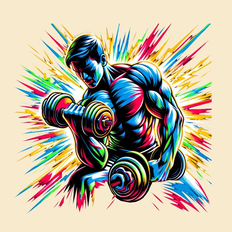 Explosive Workout Energy: Dumbbell Training Type