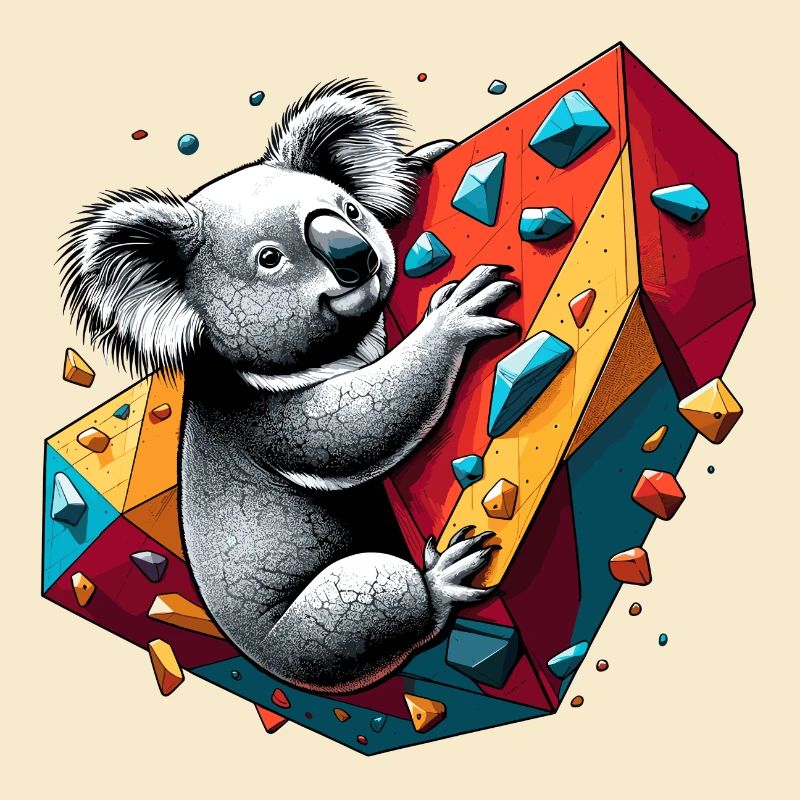 Bouldern Koala Geschenk