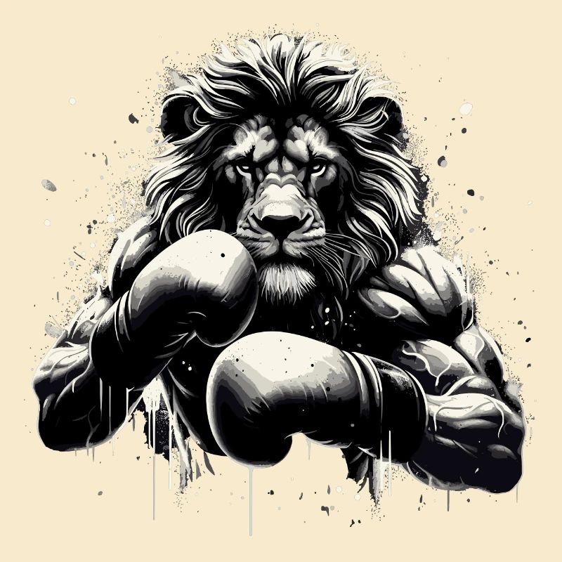 Lion Boxer Fighter Boxing Gift