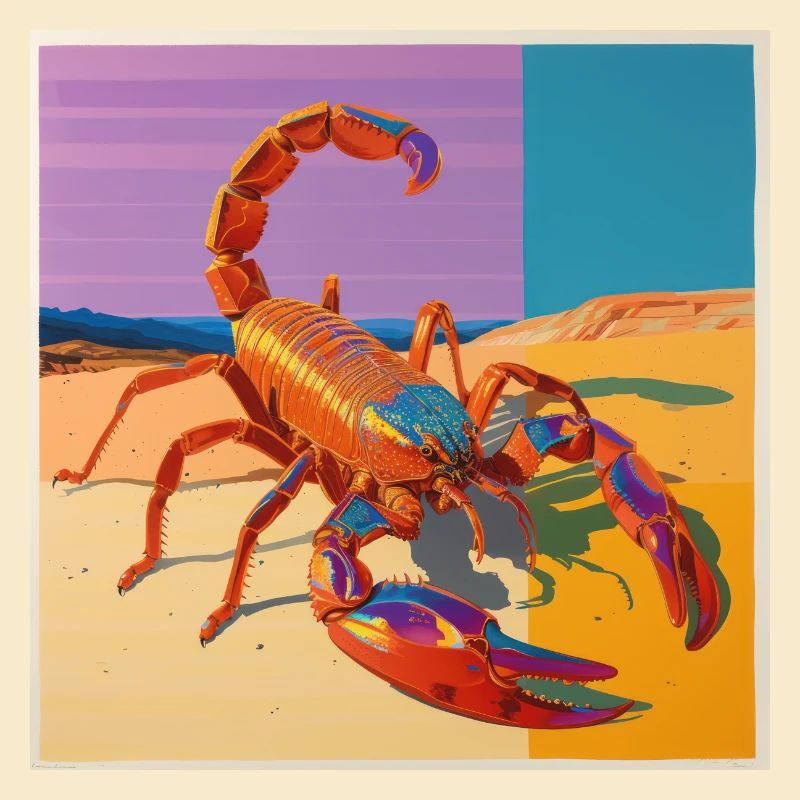 scorpion, colorful, animal, gift, gift idea