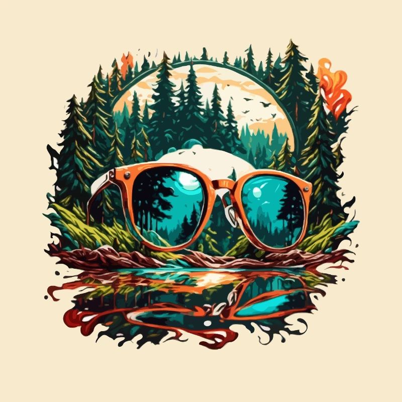 Lunettes de soleil / Reflection / Forêt / Reflection