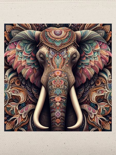 Geschmückter Elefant
