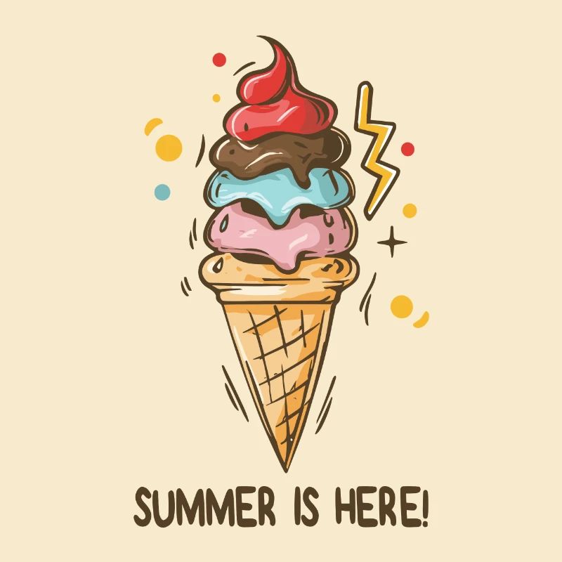 Eis Summer is here Eiscreme Eisdiele Sommerzeit