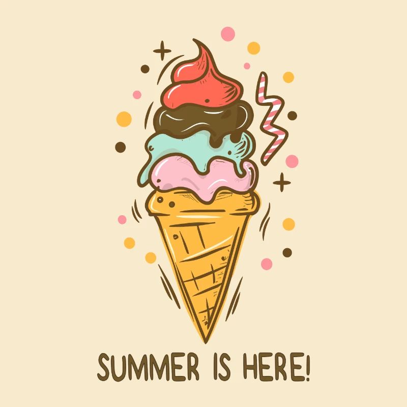 Eis Summer is here Eiscreme Eisdiele Sommerzeit