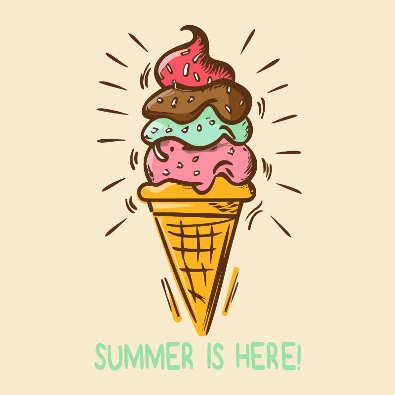 Eis Summer is here Eiscreme Eisdiele Sommerzeit