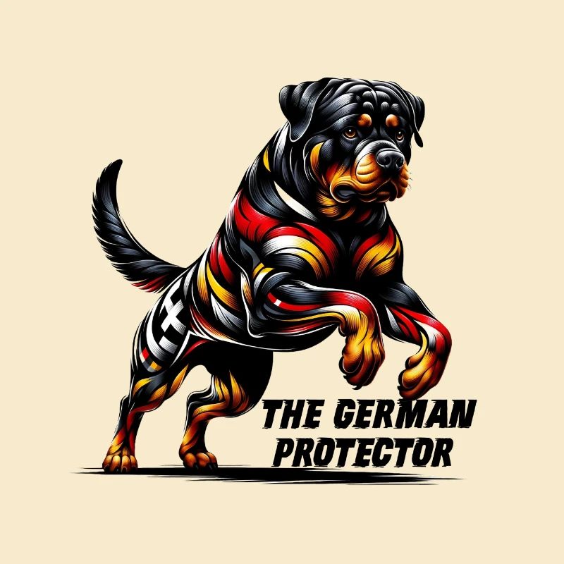 Rottweiler Hunde Deutschland Design