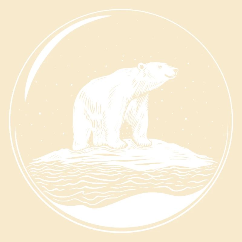 Eisbär auf Eisscholle Save the polarbear