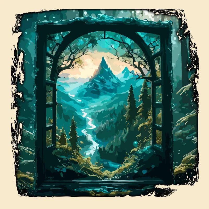 Window in the Forest / Trees / View / Wilderness
