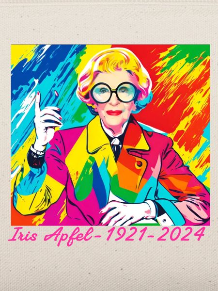 Illustration, bunt, Graffiti, Iris Apfel