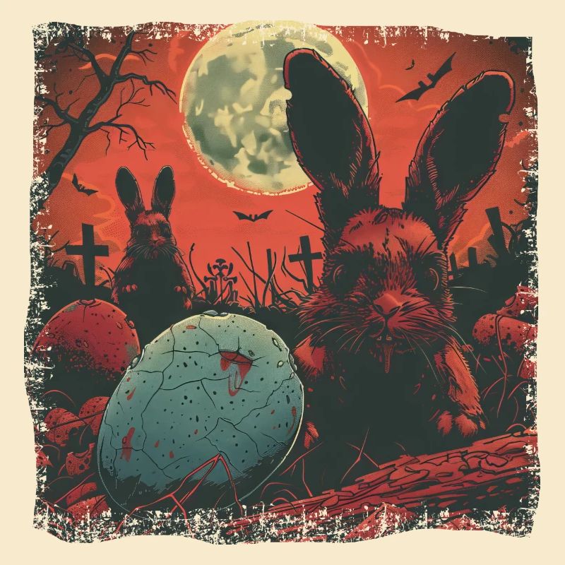 Easter Bunny Zombie Egg Horror Easter