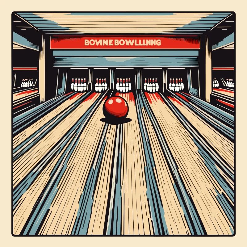Bowling / Kegeln / Bowlingbahn / Pin / Strike
