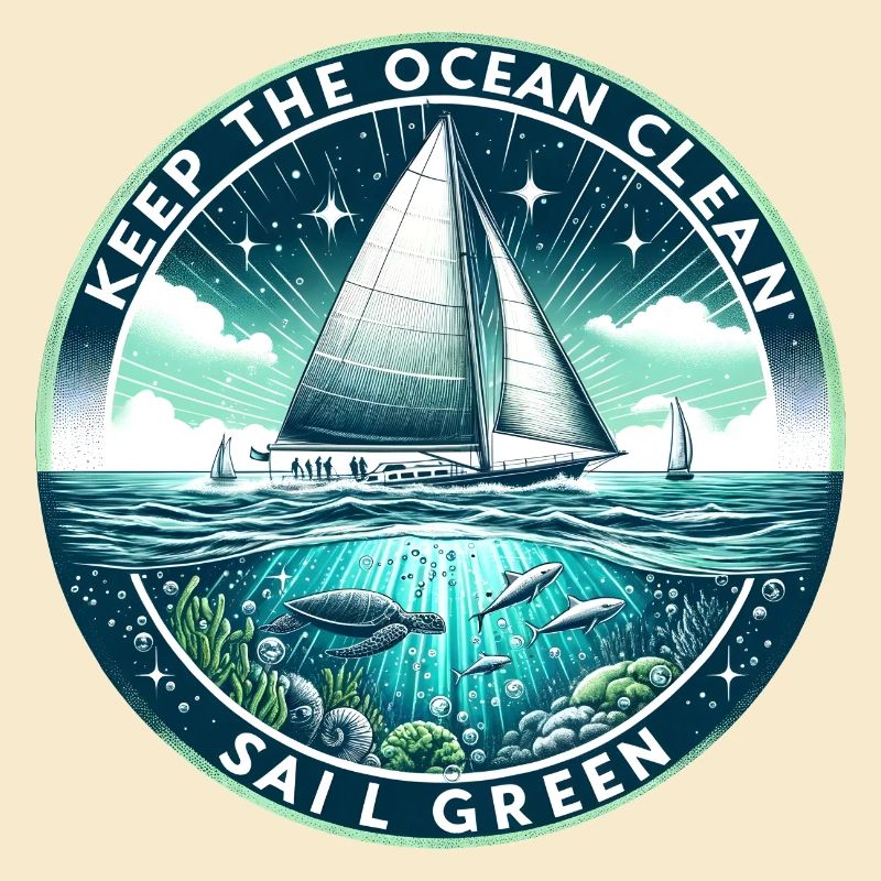 Sail Sailboat Ocean Clean Keep Sailing Green