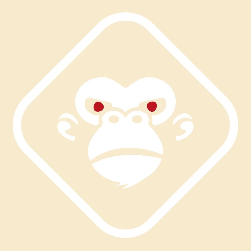 Gorilla Logo dunkler Hintergrund