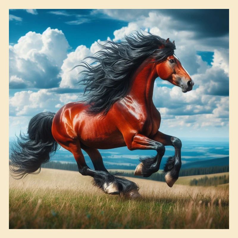Galoppierendes Pferd