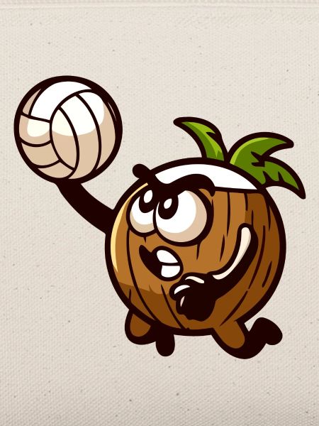 Spike die Volleyball-Eichel
