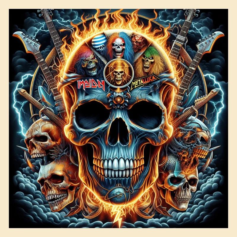 Heavy Metal Schädel