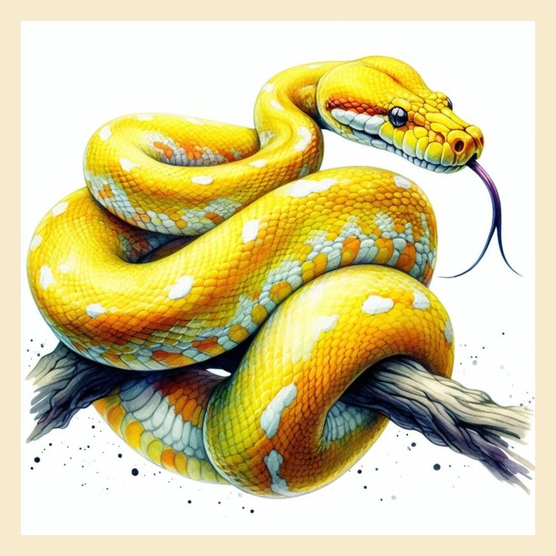 Python jaune
