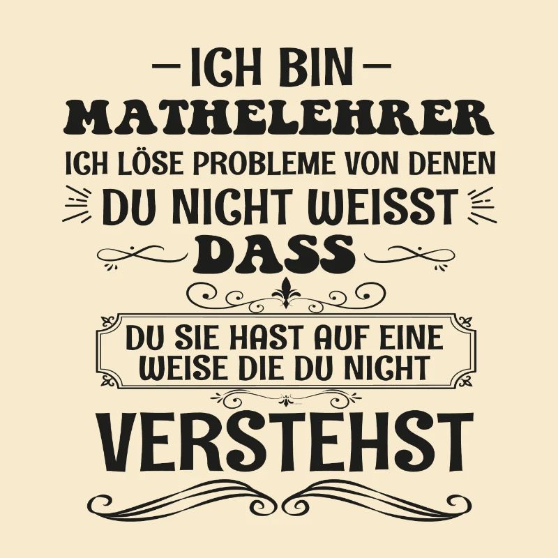 Drôle de professeur de mathématiques dicton, cadeau de profession d’enseignant