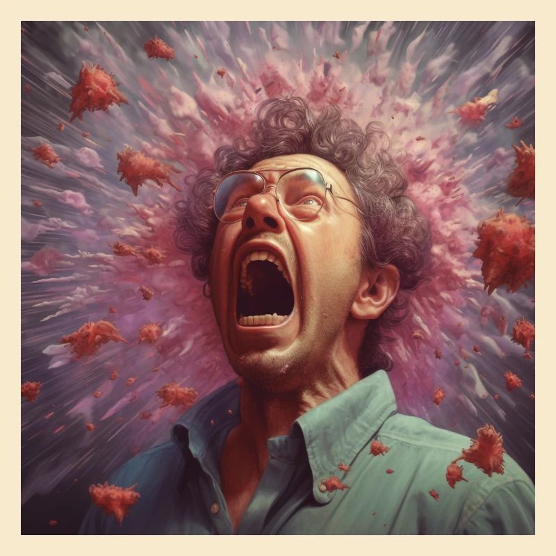 Bacteria fly when sneezing