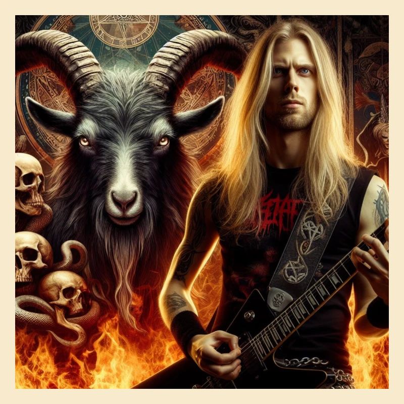 Infernal guitarist