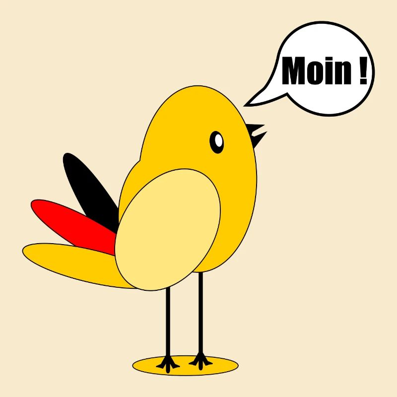 Germany Flag Bird Moin