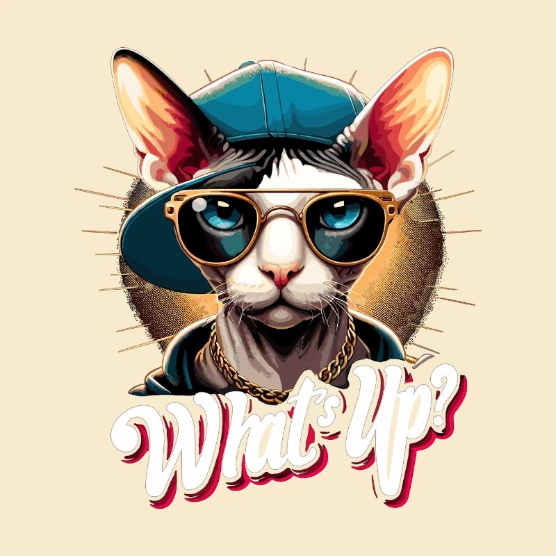 Cornish Rex Was geht ab Katze Geschenk