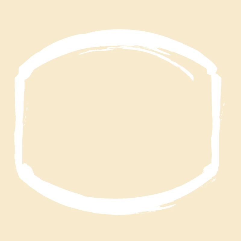 white oval frame