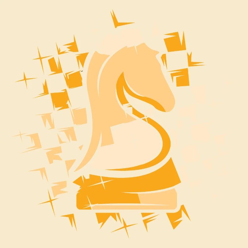 Chess Knight Couleurs Chess Pattern Illustration