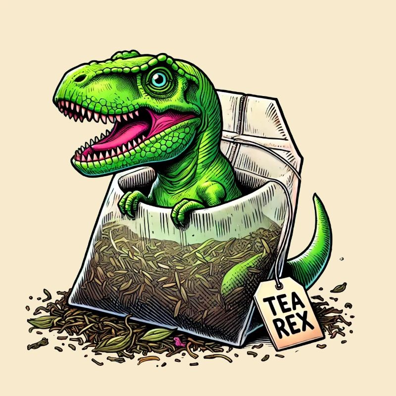Dinosaure T-rex Tea Rex