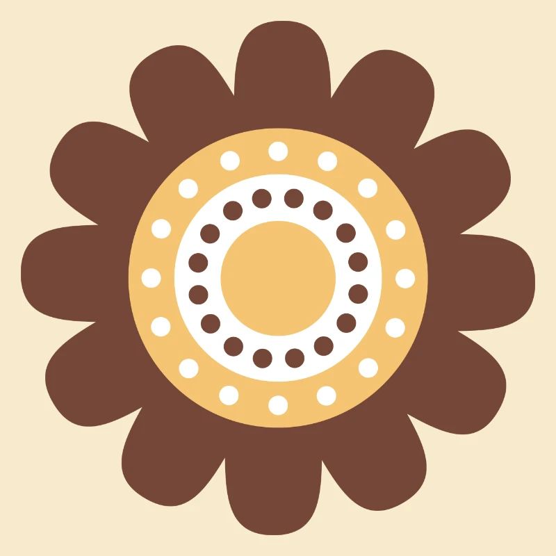 Süße braune Gänseblümchenblume