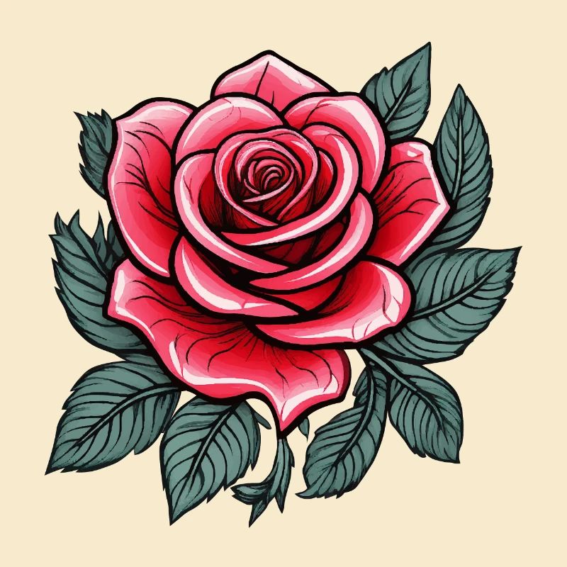 Tatouage Rose Fleur de Rose