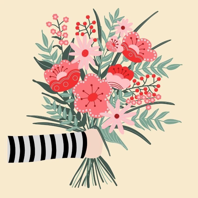 Dites simplement merci - une chère salutation aux fleurs