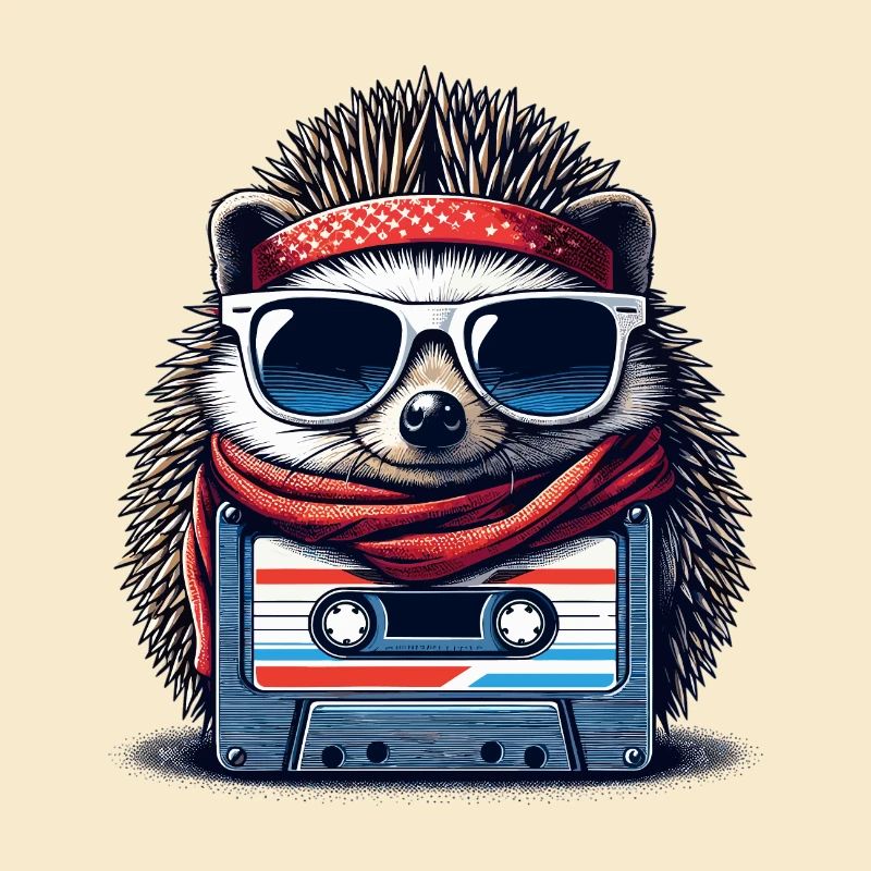 Hérisson Cassette Compacte Cassette Cassette Cadeau