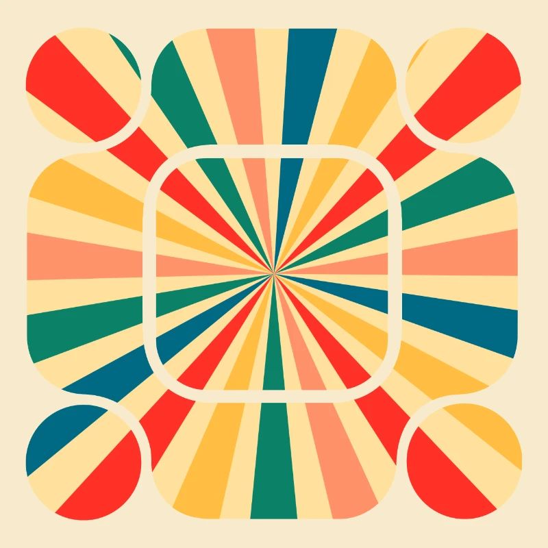 Retro Pattern: Tauchen Sie ein in die Schwingung der Farben