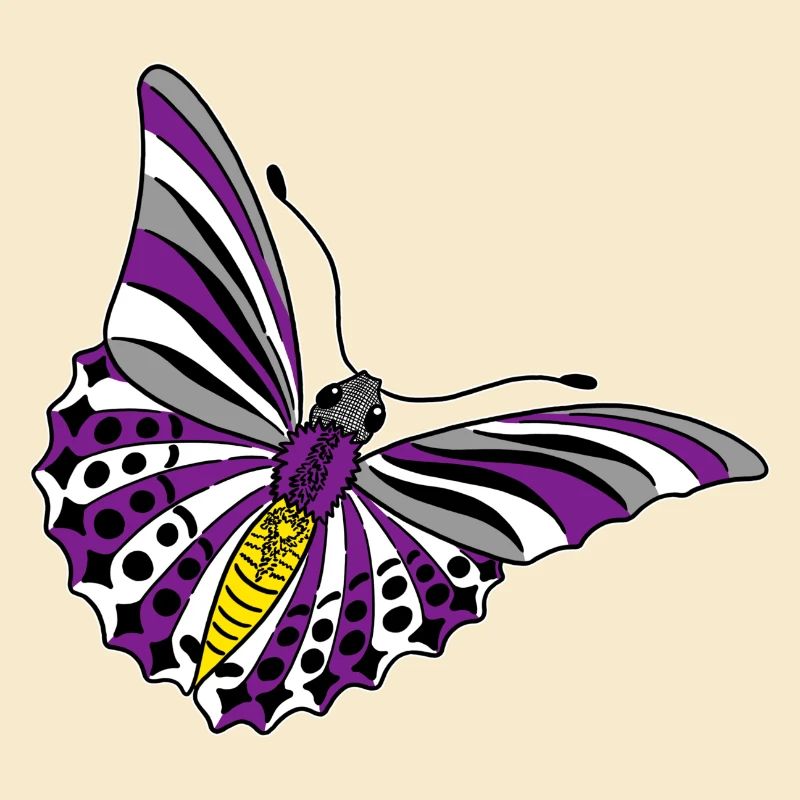 butterfly asexual non binary labrys lesbian