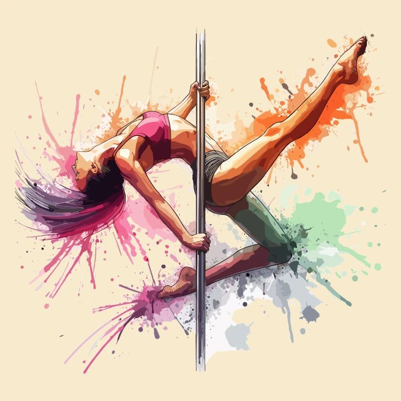 Pole Dance Dynamic Colors Pole Dance Gift