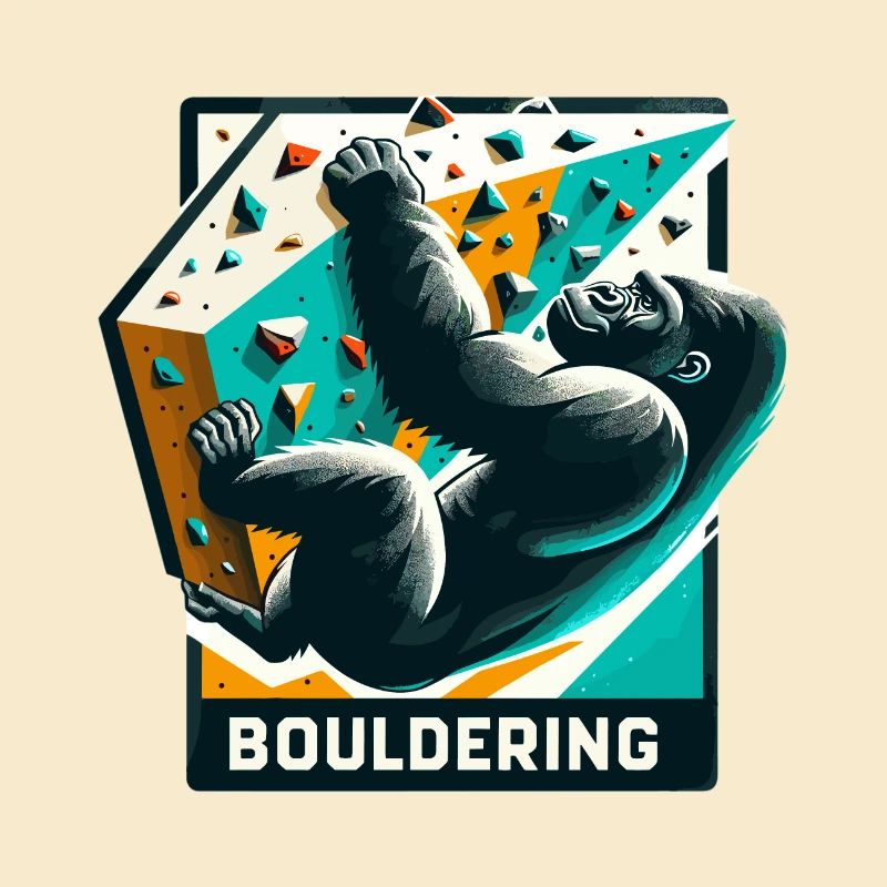 Bouldern Gorilla Geschenk
