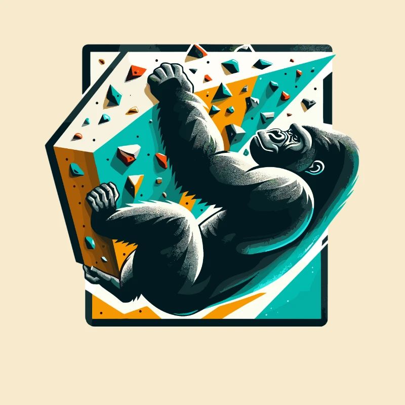Bouldern Gorilla Geschenk