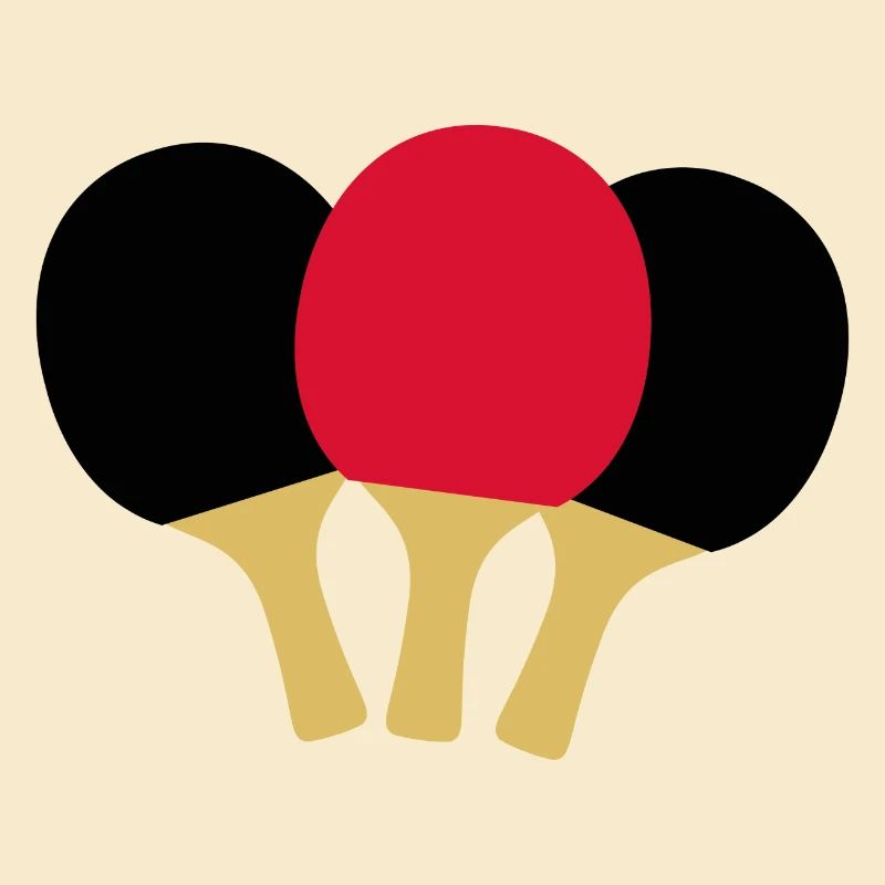 Three Table Tennis Rackets