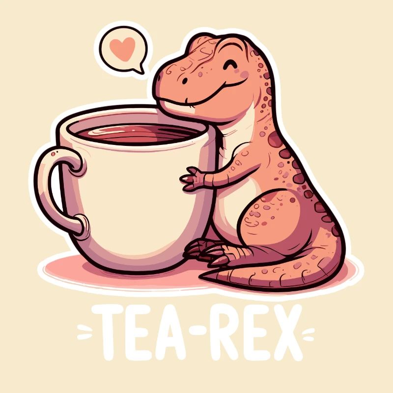 Tea Rex Tea Rex Tea Drinker Gift