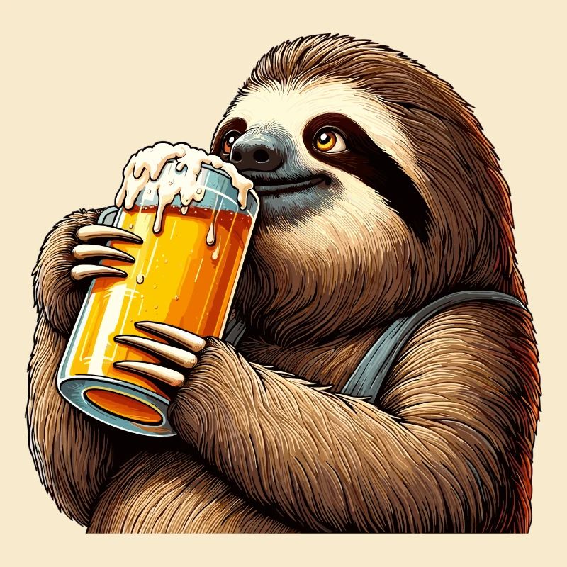 Bier Faultier Genuss Geschenk