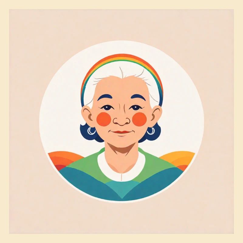 Regenbogen Oma