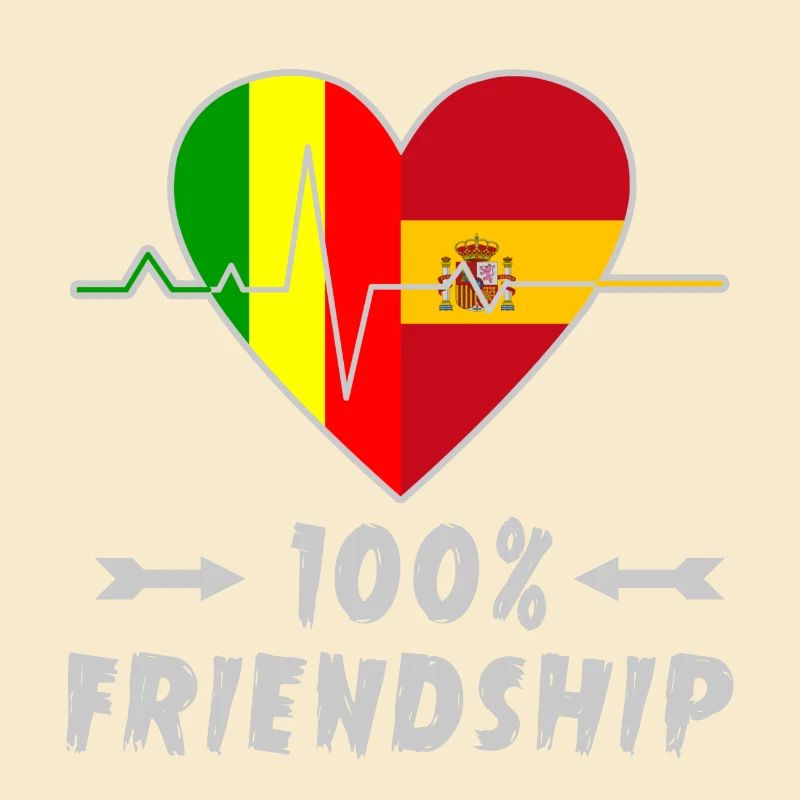 Mali und Spanien 100% Freundschaft