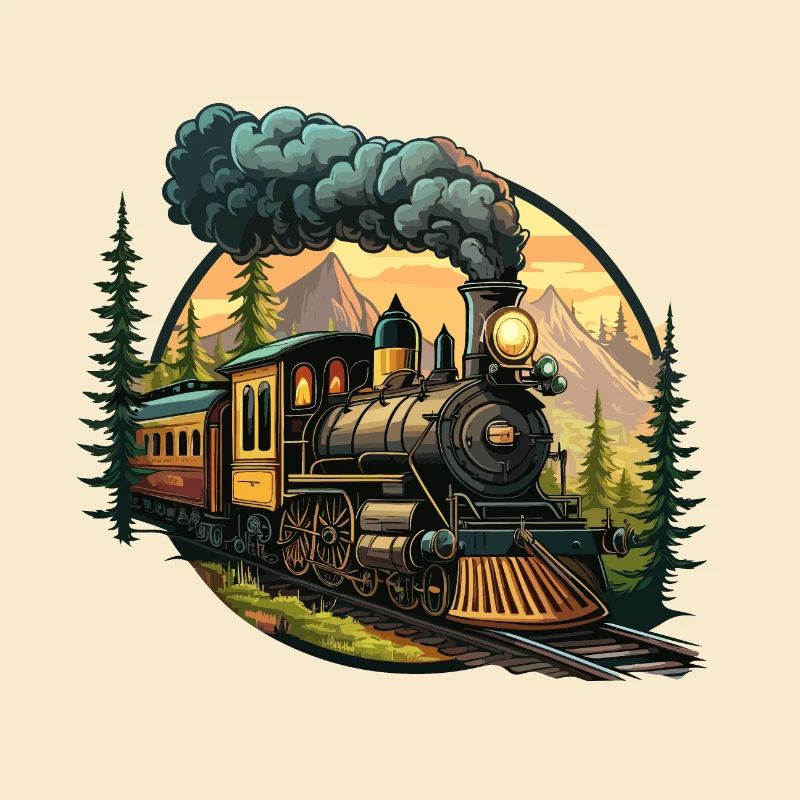 Zeitreise: Eine altmodische Dampfeisenbahn