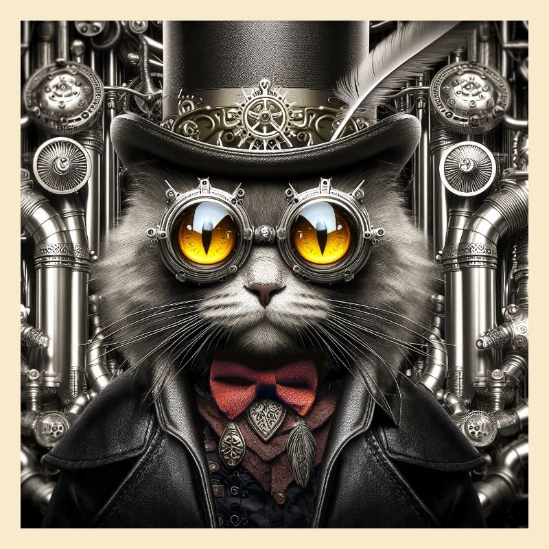 Steampunk-Katze