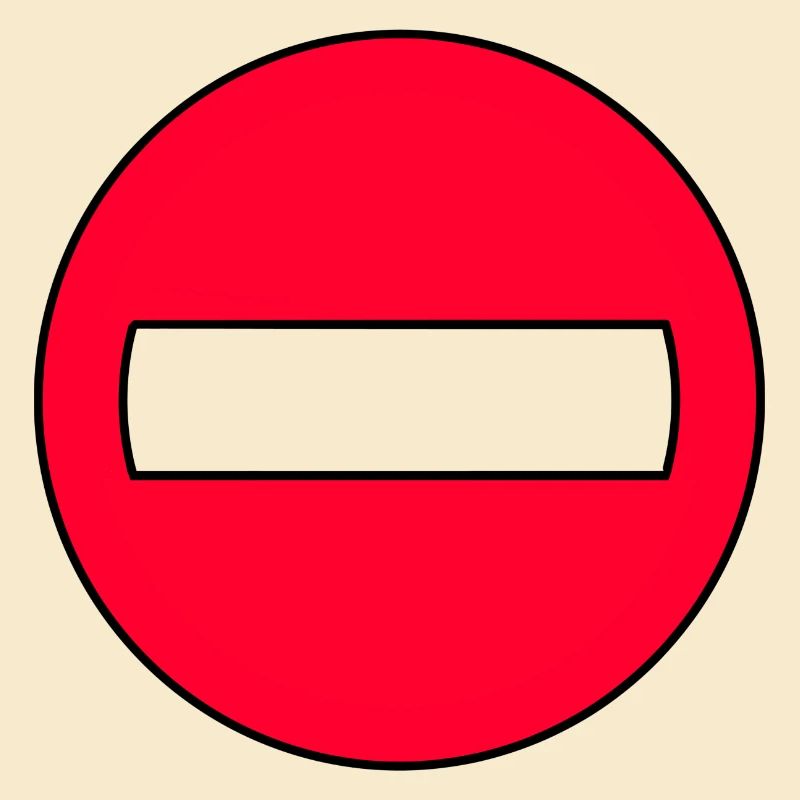 Durchgangsverbot Icon Rot