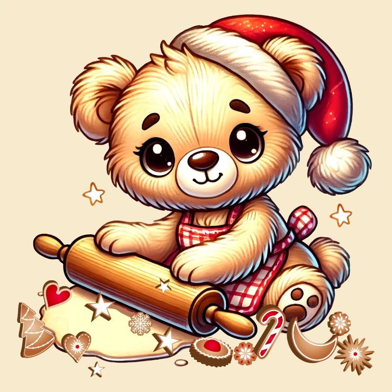 Cuisson de Noël Teddy – Douce joie festive
