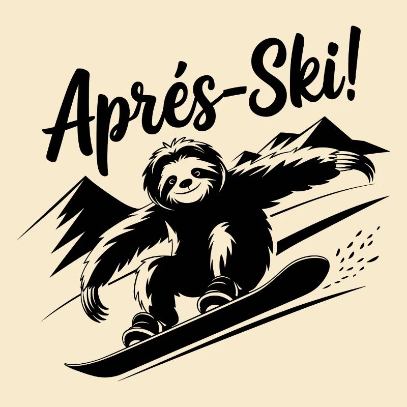 Sloth Sloth Snowboard Après-Ski