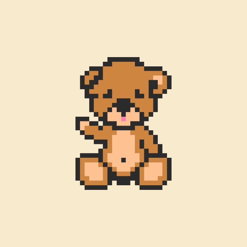 Pixel Teddy Bear